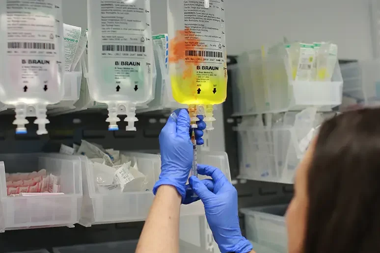 IV Bag with Booster