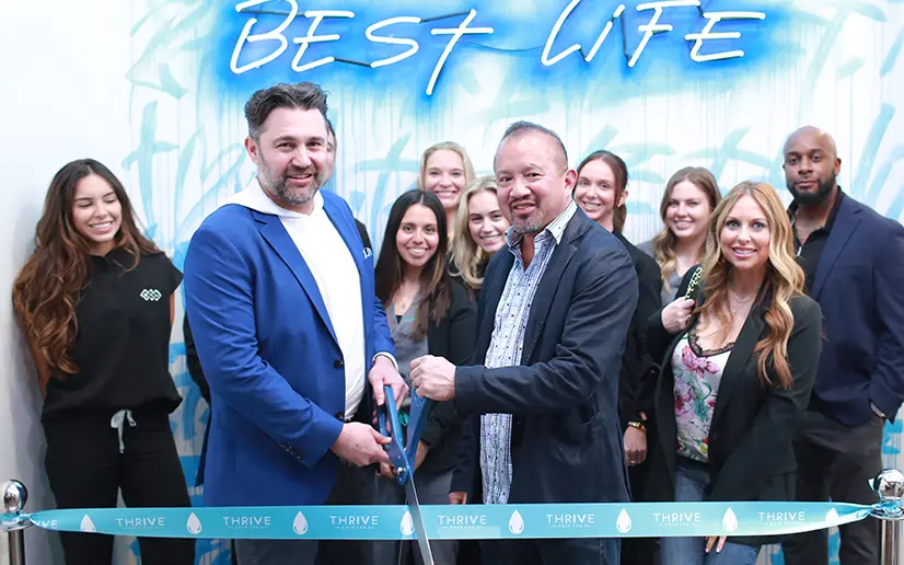 Franchise ribbon cutting at thrive
